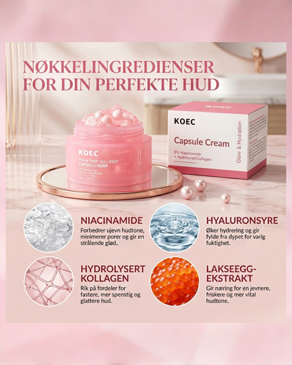 PDRN Pink Collagen – Kapsler for glødende hud